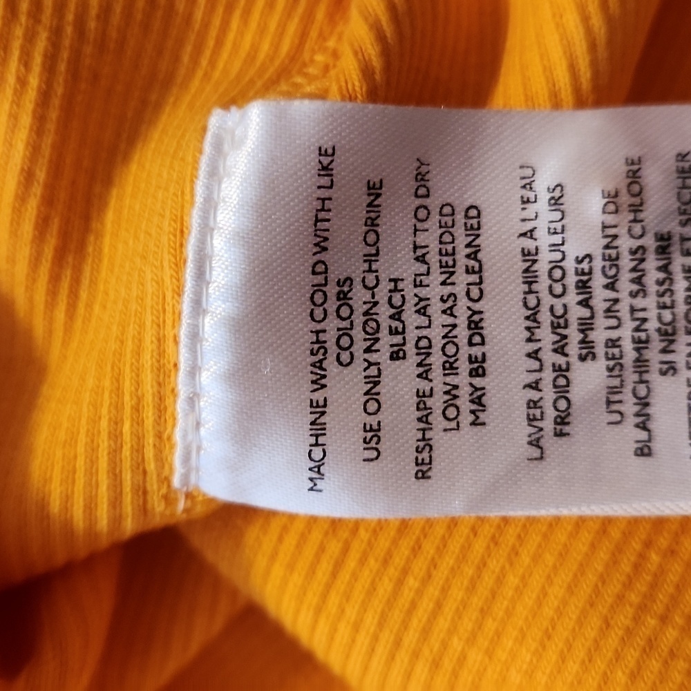 Maeve Anthropologie Orange Ruffled Rib Halter Tank Top Size XS NWT - Picture 12 of 13